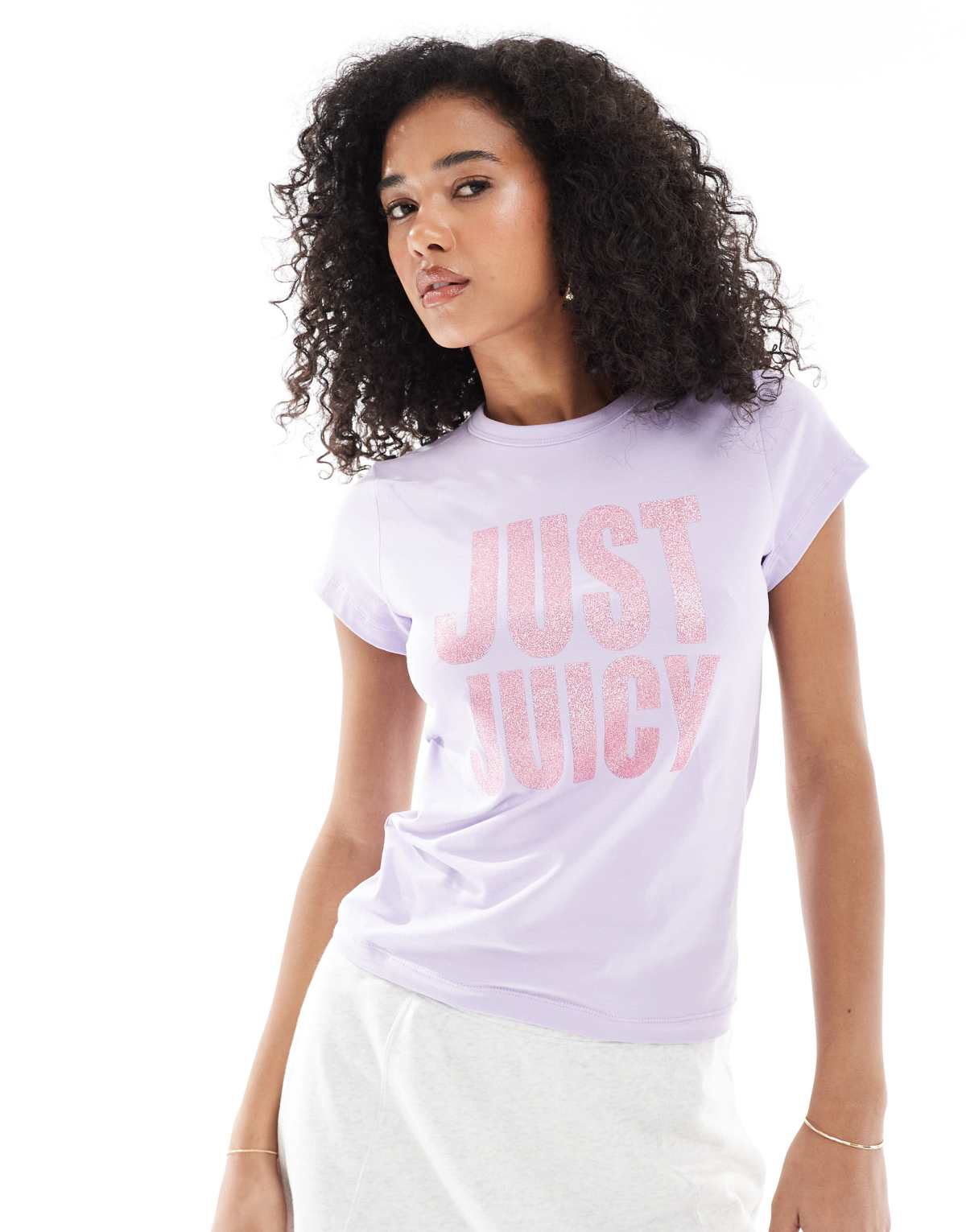 Juicy Couture Just juicy hilton t-shirt in lilac