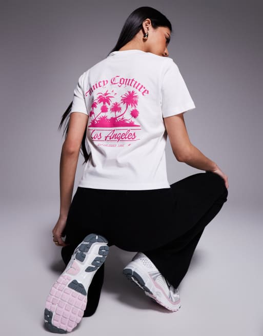 Juicy Couture - La Beach - Girlfriend T-shirt in wit