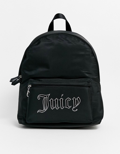 Juicy Couture logo backpack in black stud
