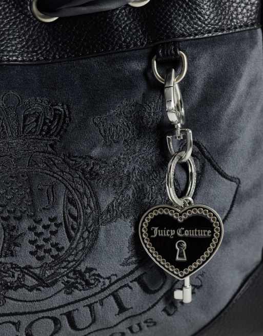 Juicy couture logo daydreamer large double handle shoulder bag in grey, 3 of 4