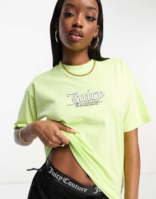 Juicy Couture logo relaxed t-shirt in green