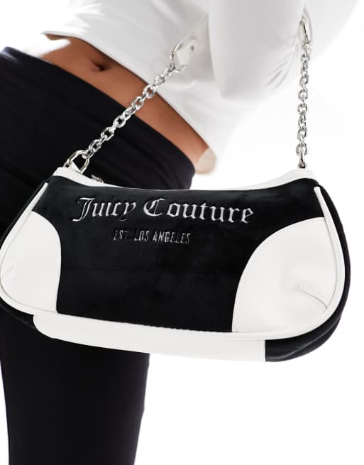 Juicy Couture logo shoulder bag in black | ASOS