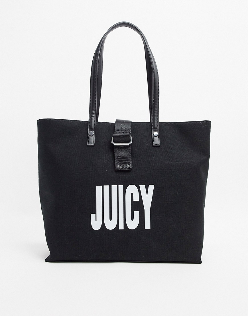 Juicy Couture Logo Tote Bag-Black
