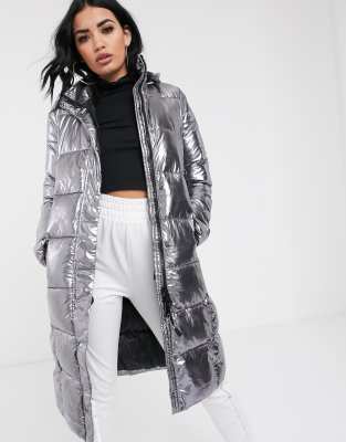 silver longline jacket