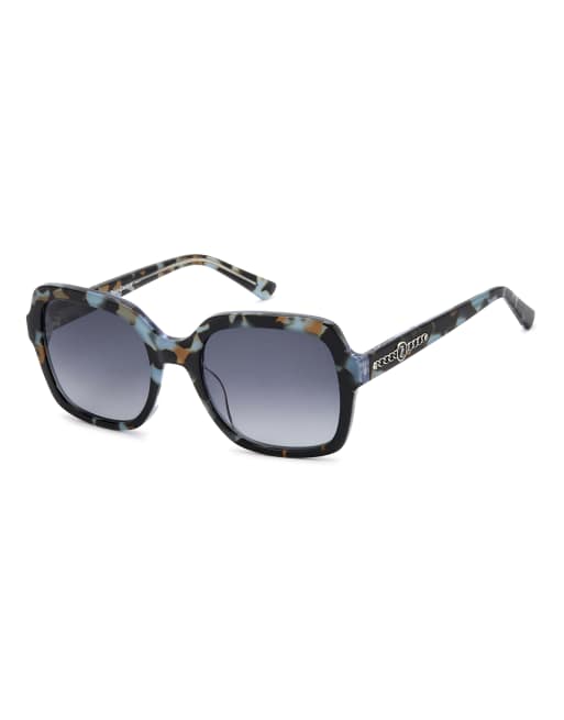 Juicy Couture - Lunettes de soleil carrées - Bleu Havane, 2 de 3