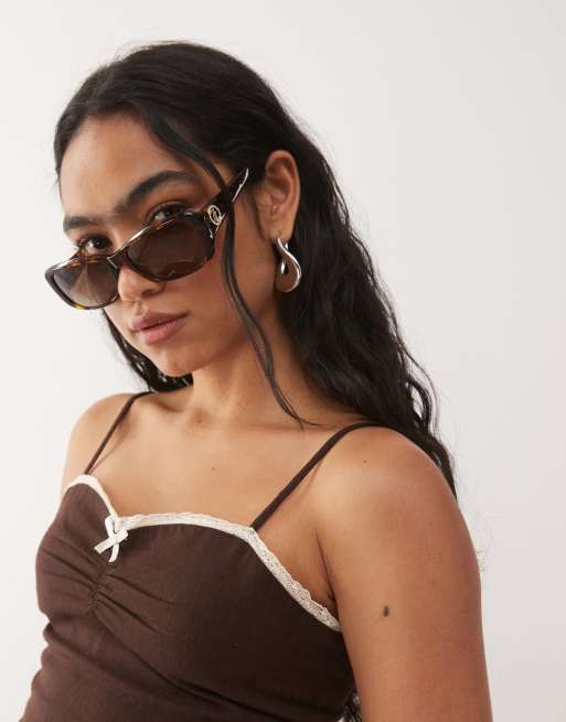Juicy Couture - Lunettes de soleil carrées - Marron Havane, 3 de 3