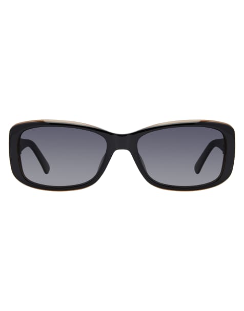 Juicy Couture - Lunettes de soleil carrées - Noir et rose - view 1