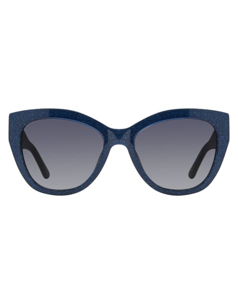 Juicy Couture - Lunettes de soleil yeux de chat - Bleu pailleté - view 1