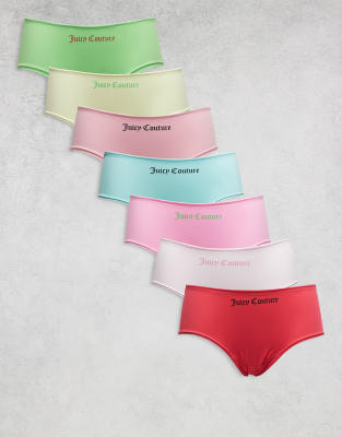 Juicy Couture - Multipack - Mehrfarbige Slips für alle Wochentage-Bunt