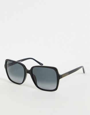 Juicy Couture oversized square sunglasses in black