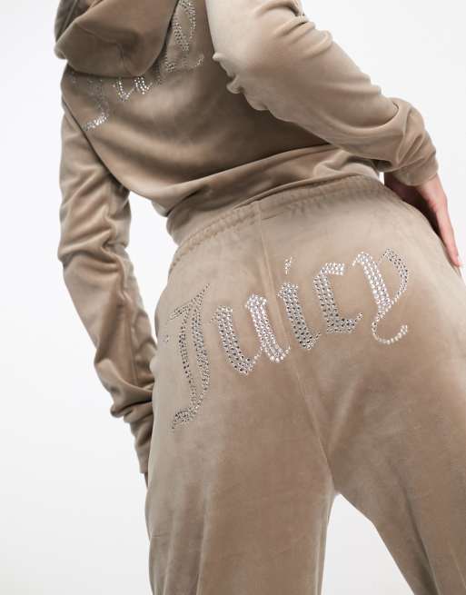 Juicy Couture - Pantalon d'ensemble de survêtement en velours - Marron, 3 de 4