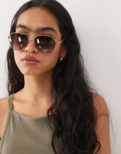 Juicy Couture  pilot sunglasses in red/gold - view 1