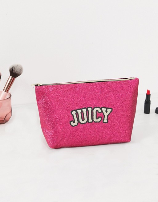 Juicy Couture pink cosmetic bag