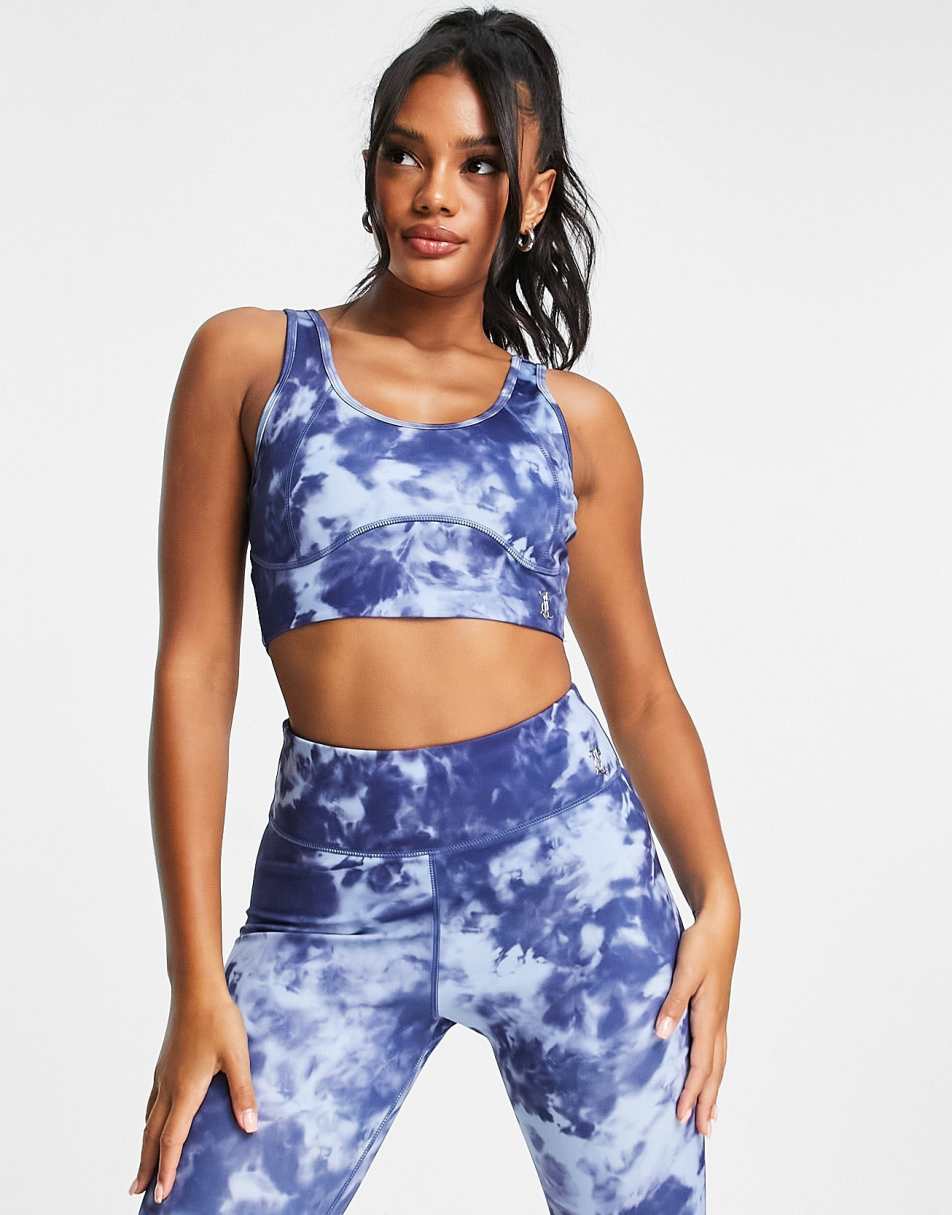 Juicy Couture printed bralet and leggings co-ord in multi