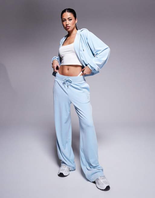 ☆Juicy By Juicy Couture モコモコクロスボディー(Dusty Blu)☆ Juicy Couture, Black Label, 1pc. Criss Cross, Ruffle Detail