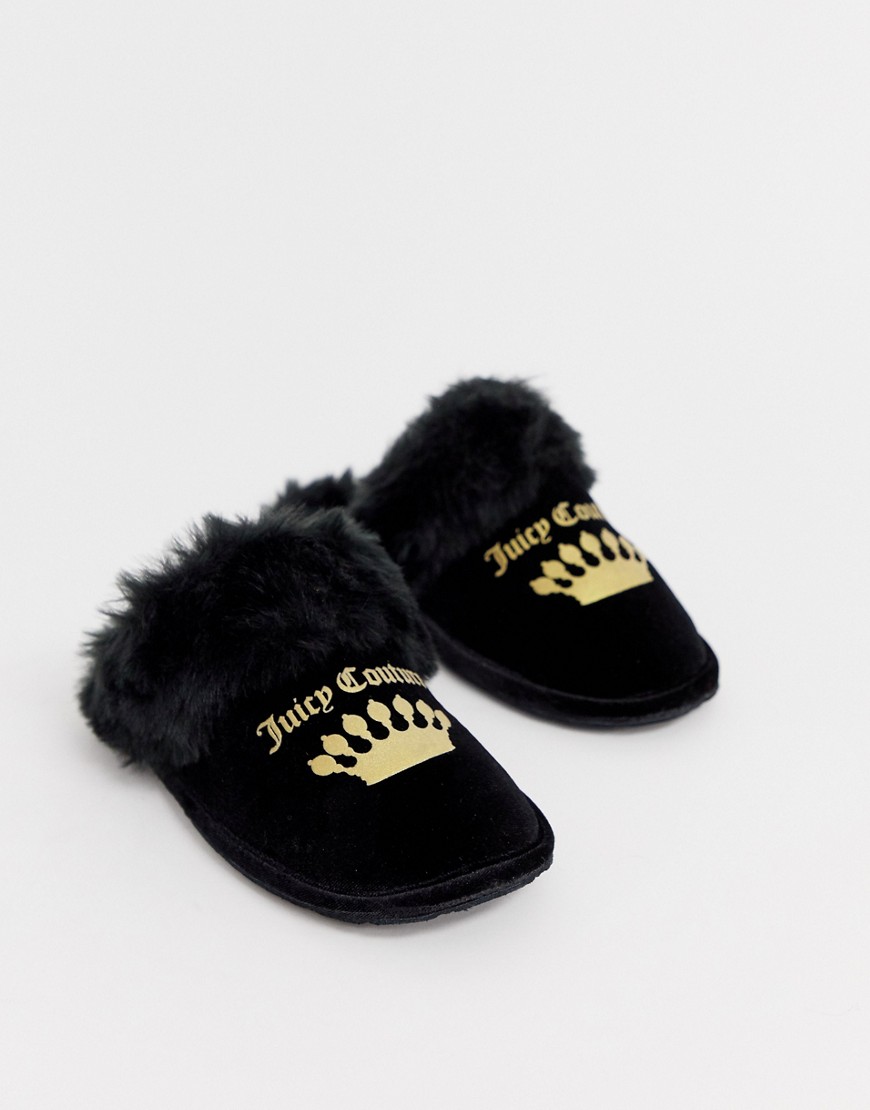Juicy Couture slippers-Black