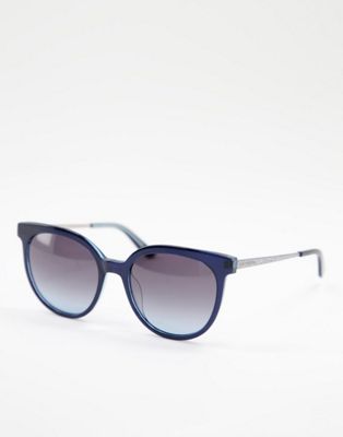 Juicy Couture – Sonnenbrille mit runden Gläsern-Blau