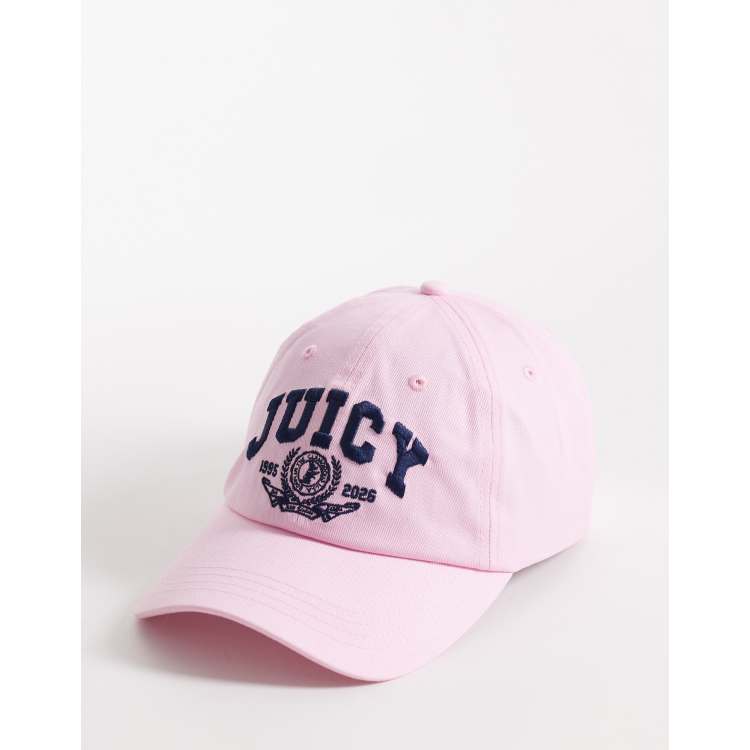 Juicy Couture sports embroidered logo baseball cap in pink  display picture 1