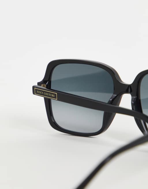 Juicy Couture – Svarta, stora, fyrkantiga solglasögon, 2 av 4