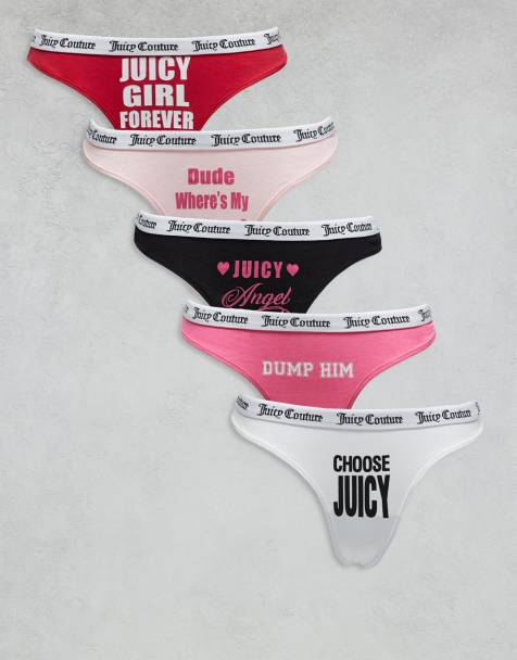 Juicy Couture – Svarta stringtrosor, 5-pack - view 1
