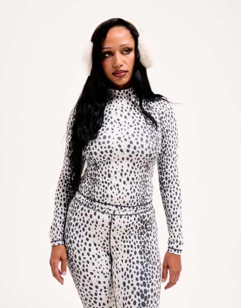 Juicy Couture - Termisk og langærmet top med leopardprint - Del af sæt - view 1