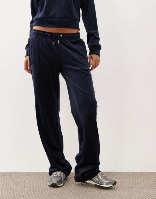 Juicy Couture - Tina - Joggers dritti blu navy con logo, 2 di 5