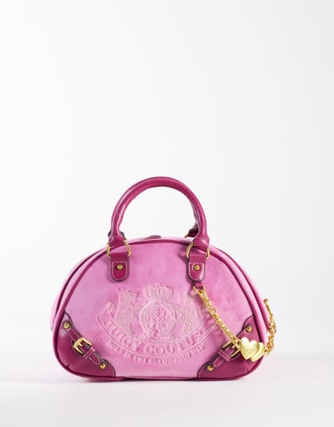 Juicy Couture - Twig Y2K - Bowlingtas met logo in felroze - view 1