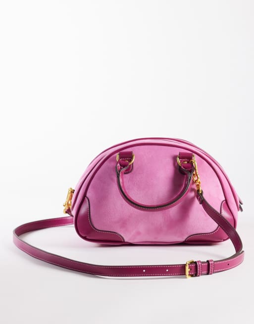 Juicy Couture Twig Y2K logo bowling bag in hot pink, 4 of 4