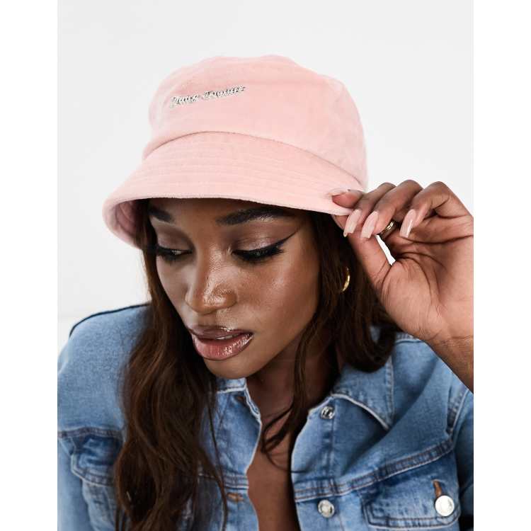 Juicy Couture velour bucket hat in pale pink ASOS