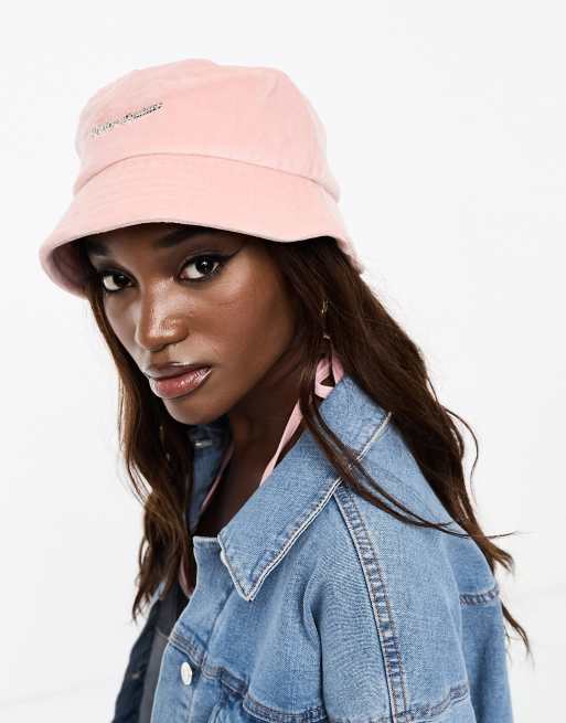 Juicy Couture Velour Bucket Hat in Pink