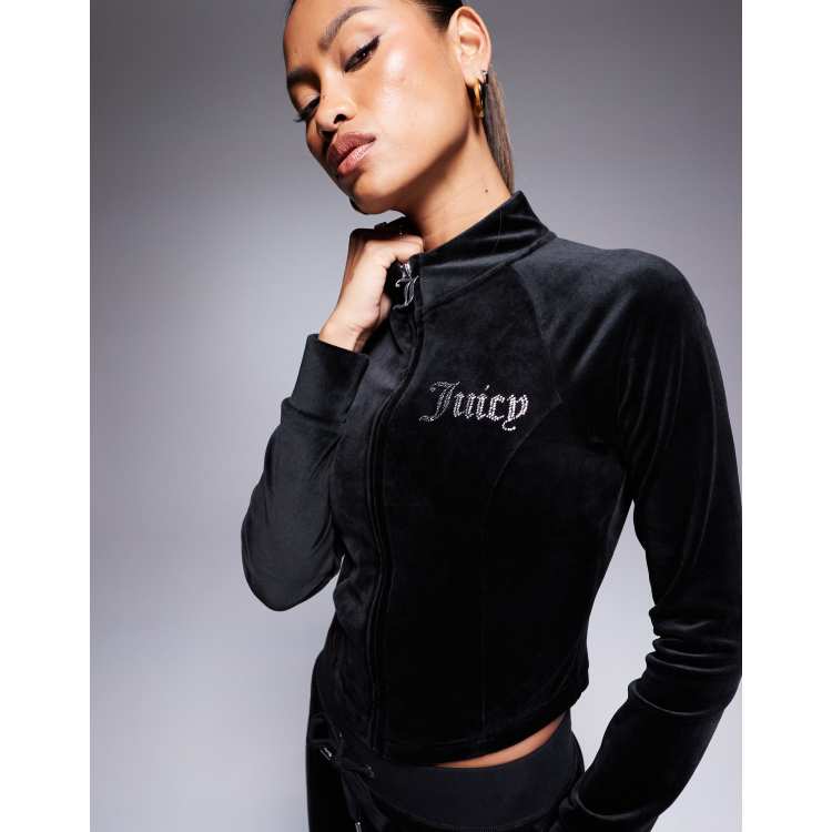 JUICY COUTURE 黒パイル地　セットアップ 楽天市場】ジューシークチュール セットアップ（素材（生地