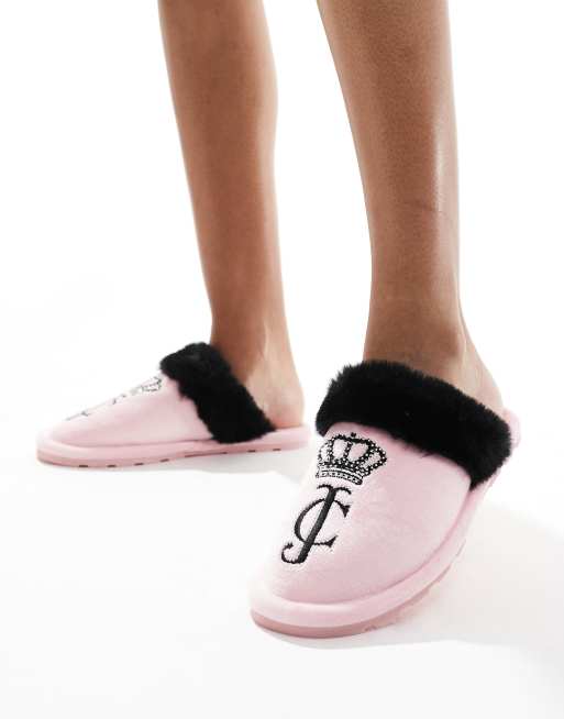 Juicy Couture House Shoes JUICY COUTURE Slippers Faux Fur