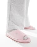 [Juicy Couture] Juicy Couture velour padded slippers in baby pink 4 Almond blossom