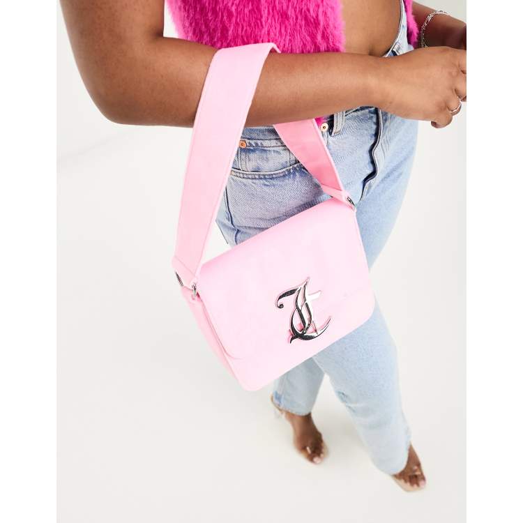 Juicy Couture velour shoulder bag in candy pink ASOS