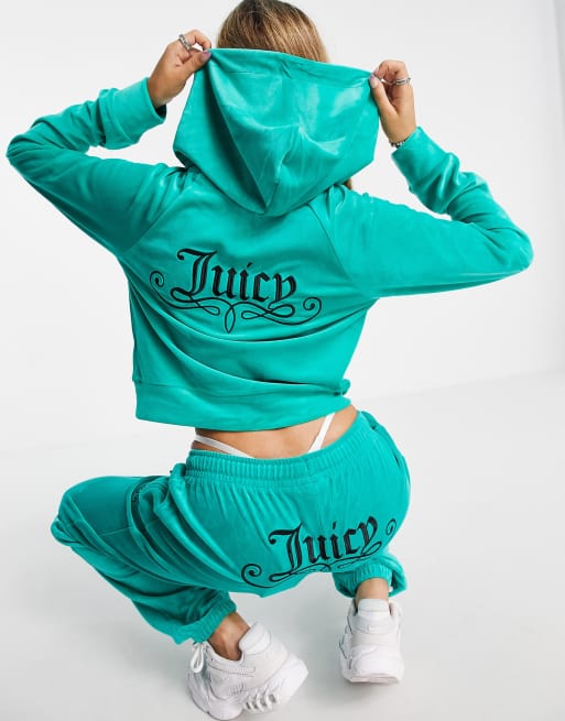 turquoise juicy couture tracksuit