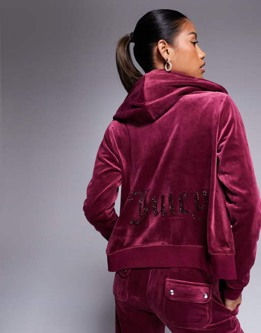 Wedding Maroon Velvet Hoodie New Arrivals (Track Star Velvet