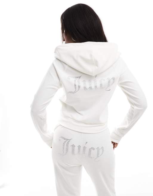 White juicy couture tracksuit sale