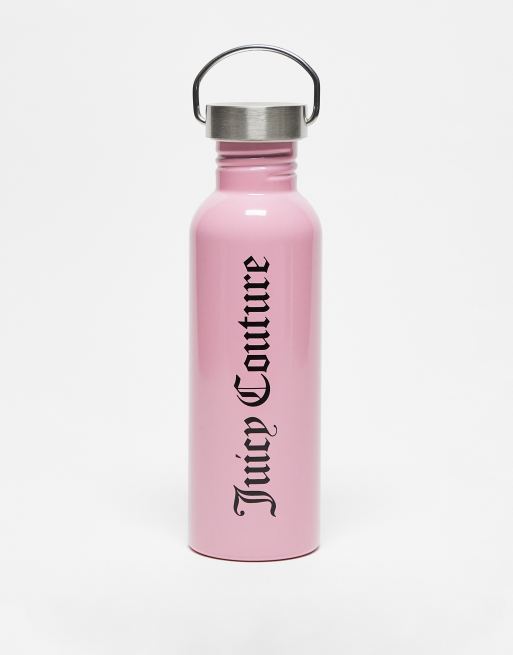 Juicy Couture water bottle 750ml in stainless steel in pink | ASOS