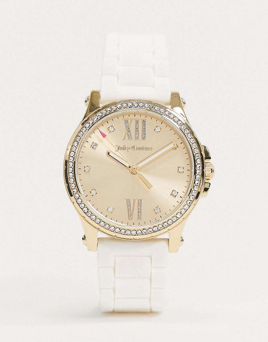 Juicy Couture - Witte horloge met kroonlogo
