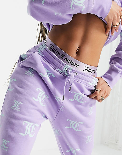 Tracksuits Juicy Couture X oversized logo print jogger in lilac 