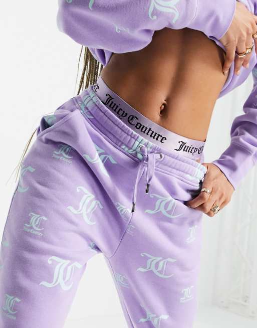 Juicy Couture X ASOS co-ord oversized logo print jogger in lilac