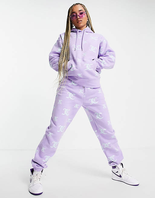 Tracksuits Juicy Couture X oversized logo print jogger in lilac 