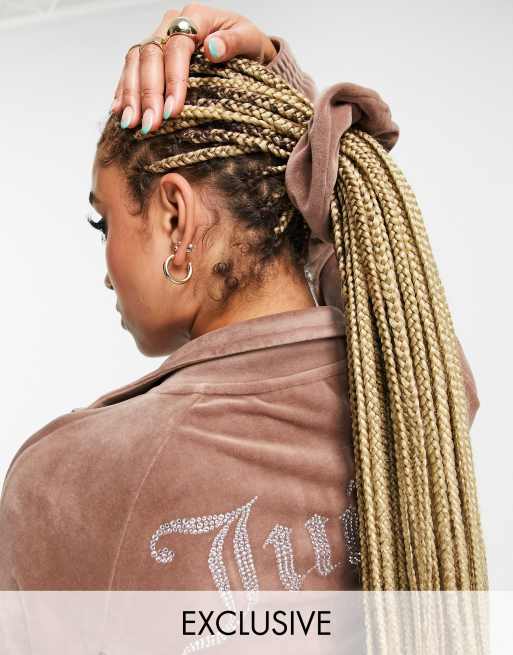 Juicy Couture X ASOS - Elastico per capelli color cuoio