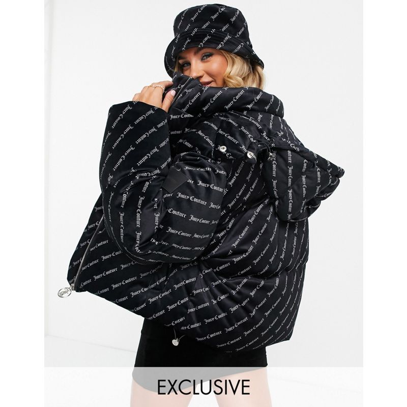 I2PsU Donna Juicy Couture x - Piumino nero stampato