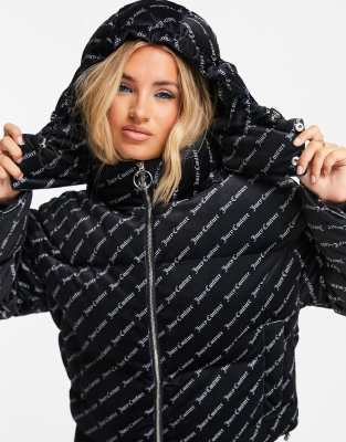 juicy couture black puffer jacket