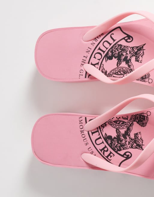 Juicy Couture - Y2K heritage - Sliders rosa con zeppa e logo con stemma, 2 di 4