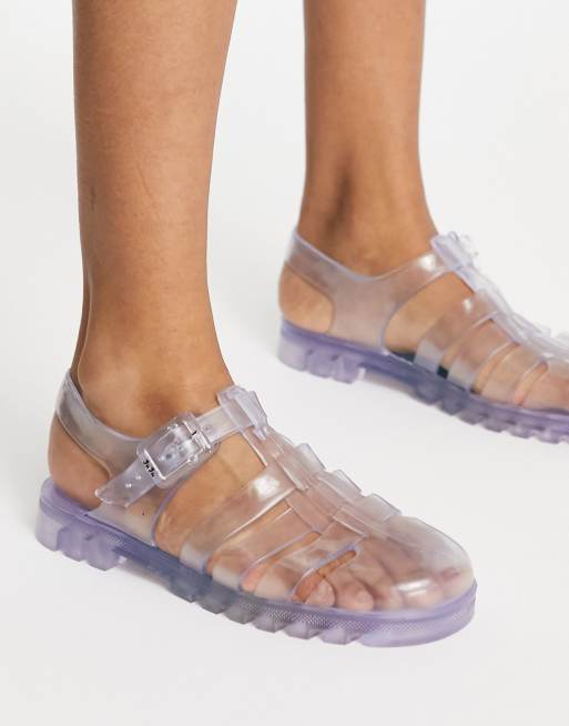 Jelly slip on store shoes