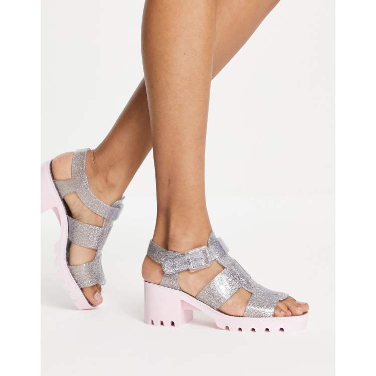 Juju heeled jelly on sale sandals