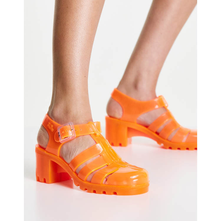 Juju Sandales en plastique a talon Corail ASOS
