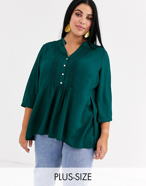 Junarose button front blouse